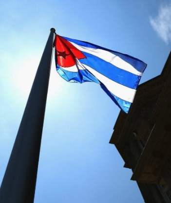 bandera cubana triste